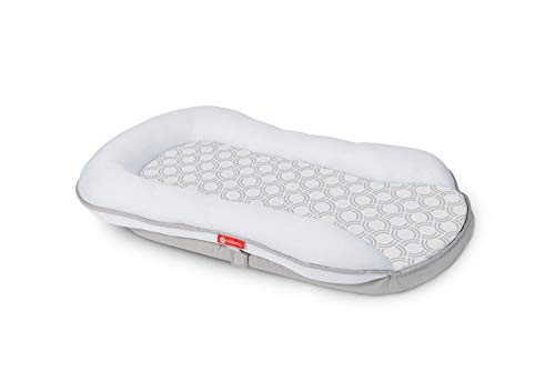 Motorola Baby Comfort Cloud - monitor inteligente de sueño y respiración + compañero de cama - Hubble Connected - alarma instantánea - diseño sin tirantes - funda extraíble, blanco, 501278604032