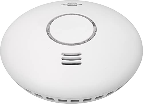 Dispositivo de alarma de humo y calor WiFi BrennenstuhlConnect WRHM01 con notificación de aplicación (detector de humo WiFi con 2 baterías, probado según EN 14604)