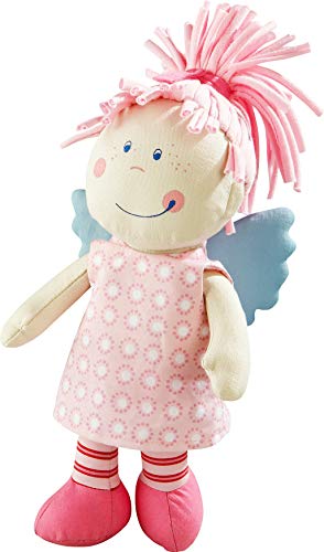 HABA 3951 - Guardian Angel Tine, muñeco de trapo suave para niños de 0-5 años para jugar y abrazar, gran regalo para nacimiento, bautizo o el 1er cumpleaños