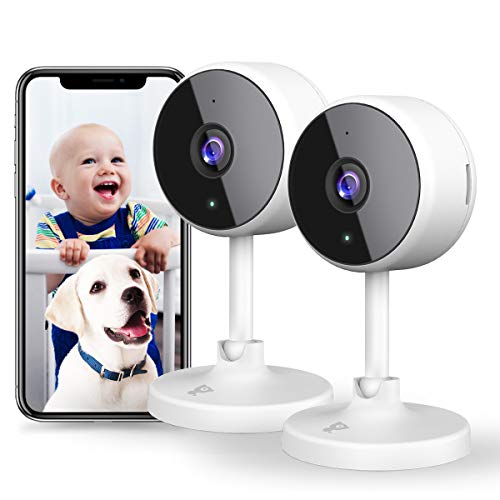 [Nuevo 2021] Cámara de seguridad Cámara WiFi, Cámara de seguridad Littlelf WiFi Cámara WiFi interior con audio bidireccional, visión nocturna, soporte Alexa, cámara IP 1080P para mascotas / bebés / ancianos