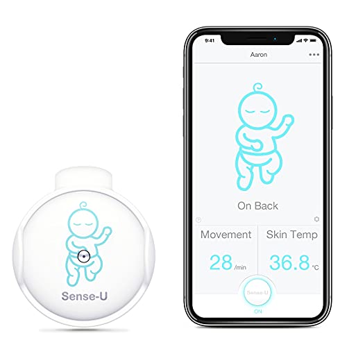 Monitor de movimiento para bebés Sense-U Baby: rastrea el movimiento, la temperatura corporal y la posición para dormir de su bebé directamente en su teléfono inteligente