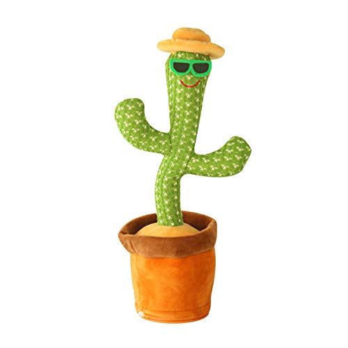 Juguete de peluche de cactus, juguete de cactus bailarín, adornos de cactus, juguetes de peluche de cactus, vibrador electrónico, cactus de baile, divertidos juguetes educativos para la primera infancia para niños