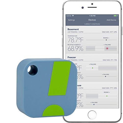 SensorPush: termómetro / higrómetro inalámbrico para iPhone / Android.  Sensor inteligente de temperatura y humedad con función de alarma.  ¡Aplicación también disponible en alemán!