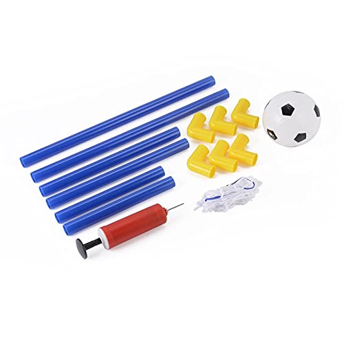 Mini red de portería de fútbol plegable de 447 mm con bomba, para niños, deportes, juegos de interior y exterior, juguetes, regalo de cumpleaños