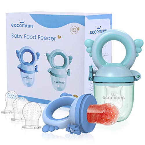 para mordedor estimulación 100 % seguro 3 tamaños azul apetito juguete 2 colores sin BPA rosa rosa de silicona Chupete para alimentos y frutas para bebés 