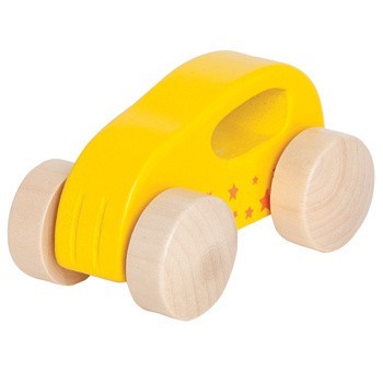 juguete de madera con figura de coche