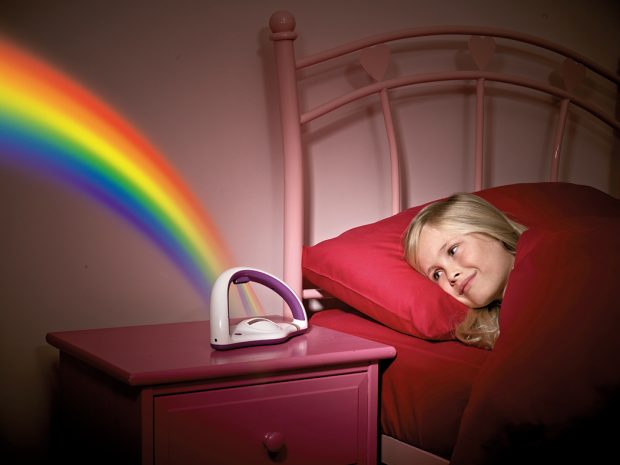 E2004 My Very Own Rainbow girl in bed