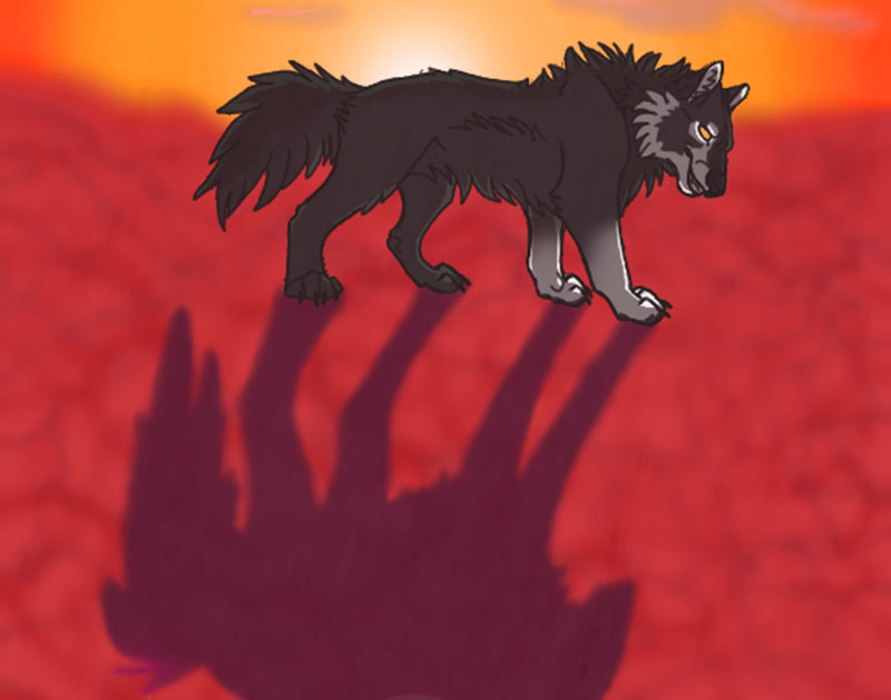 fabula infantil el lobo y su sombra