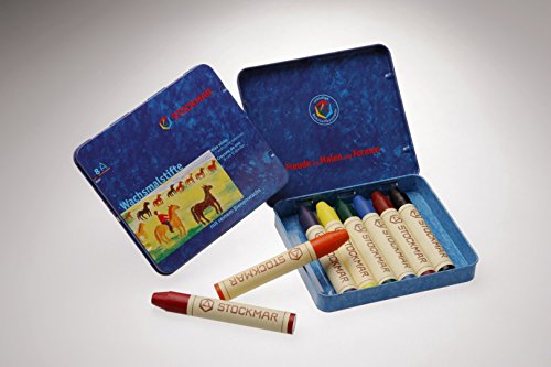 Crayones de cera Stockmar - gama estándar de 8 colores